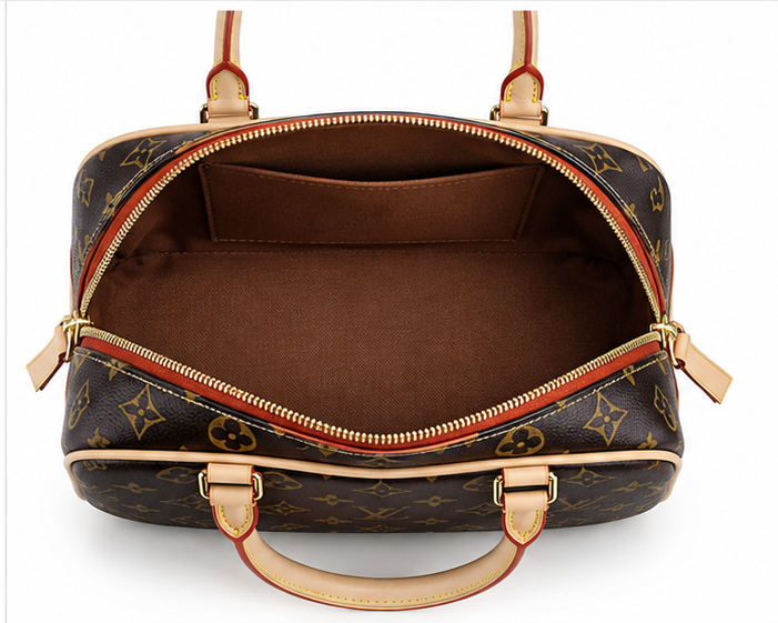 Luxury Monogram Boston Handbag for Women | Premium Designer-Inspired Top Handle Bag